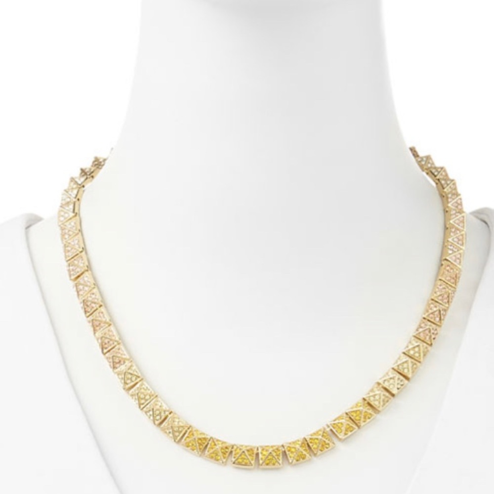 EDDIE BORGO PAVE PYRAMID CHOKER NEW